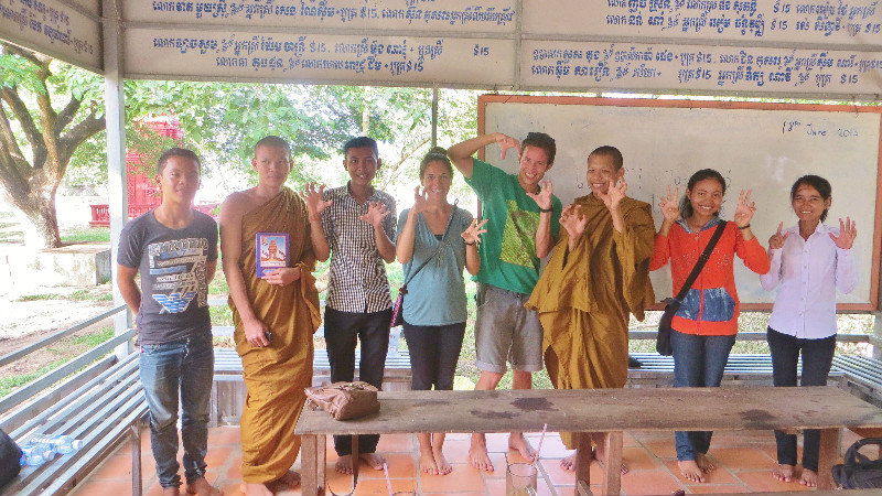 Some of the Monks and Students after Class