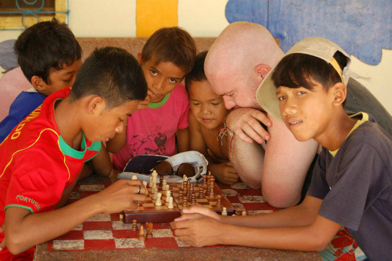 The Chess-Masters at the Children's Home