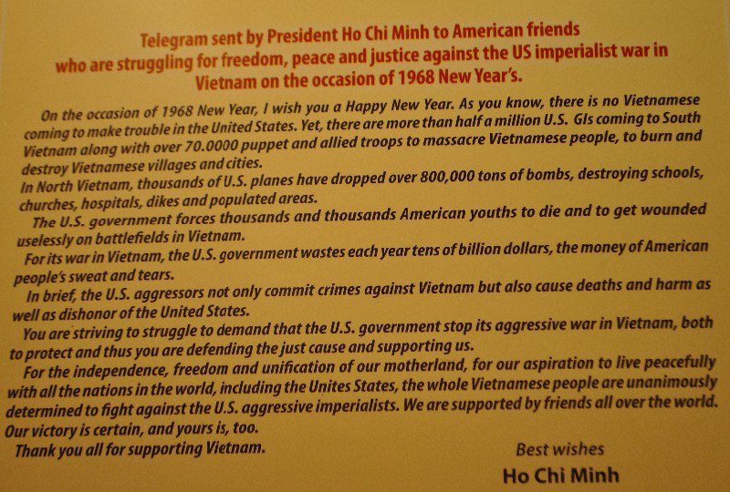 Ho Chi Minh to America