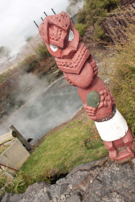 Maori Artwork, Whakarewarewa Thermal Village, Rotorua