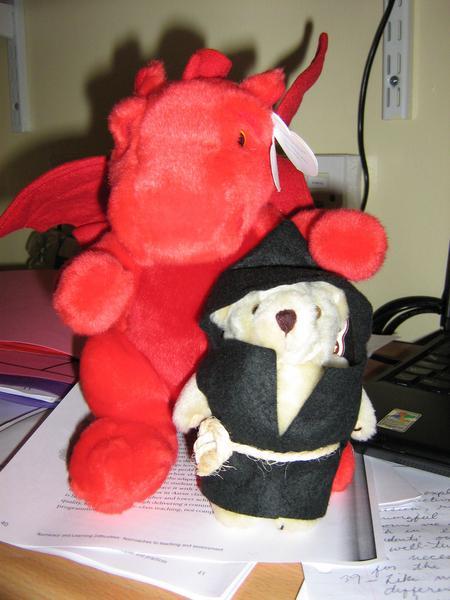 Wyvern the Dragon and Monk Bear