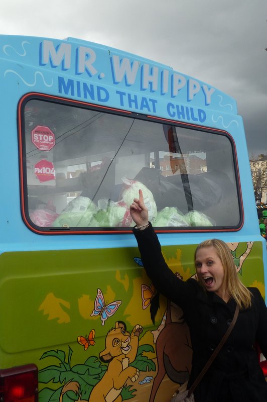 Mr Whippy! with green cones!