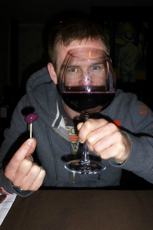 My wine served in a glass as big as my head