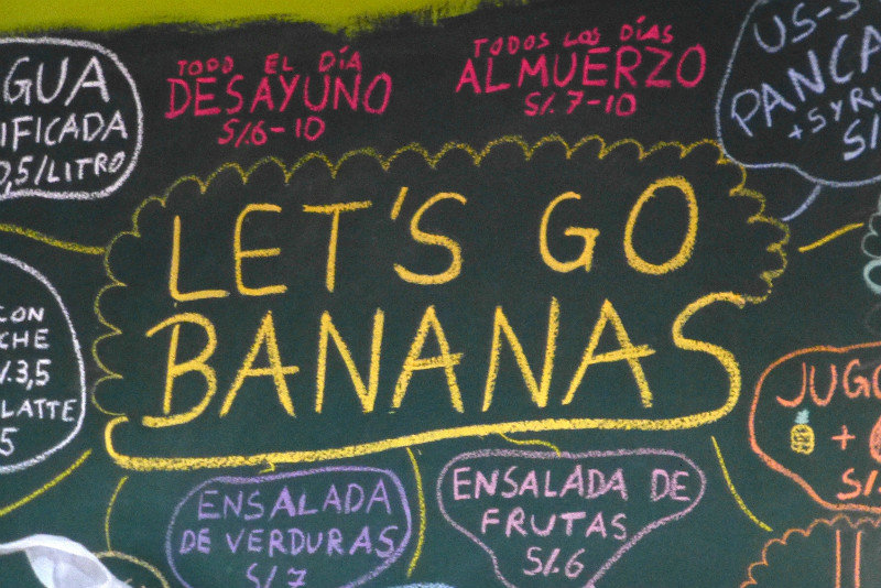 Lunch at Let's Go Bananas