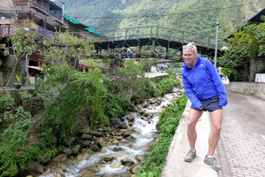 Back in Aguas Calientes after the day's hiking