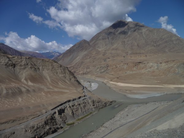 Waar de Zanskar en de Indus 