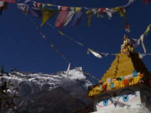 Stupa en Berg