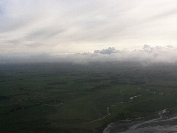 The cloud lifts giving us a gap to head into Dunedin