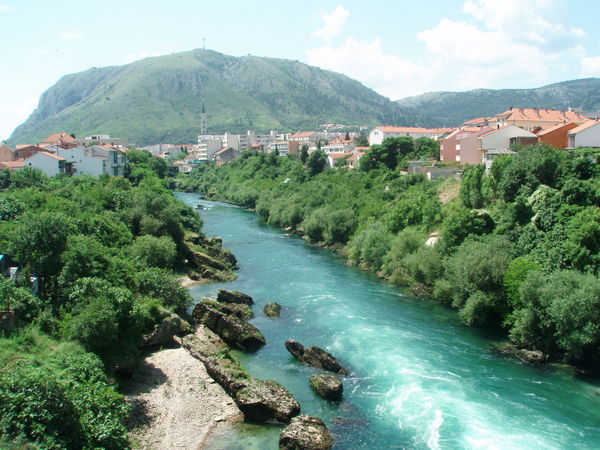 River running through Mostar
