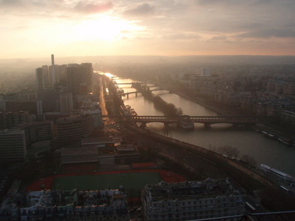 Sunset over the River Seine