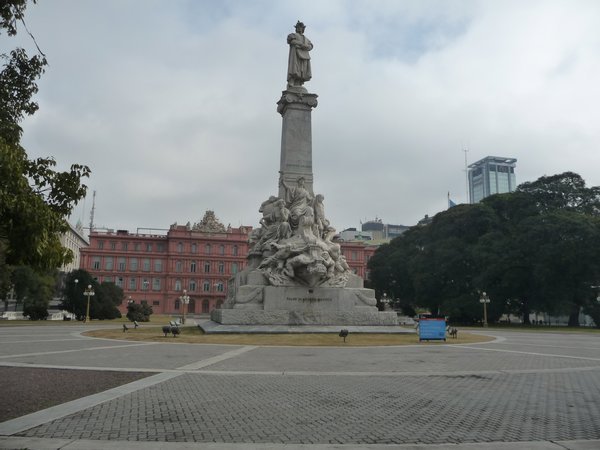 One of the main plazas