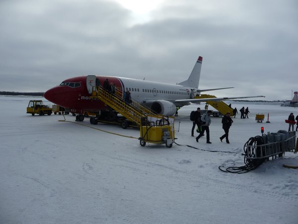 Landing in Kiruna