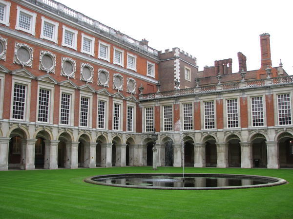 One of many courtyards