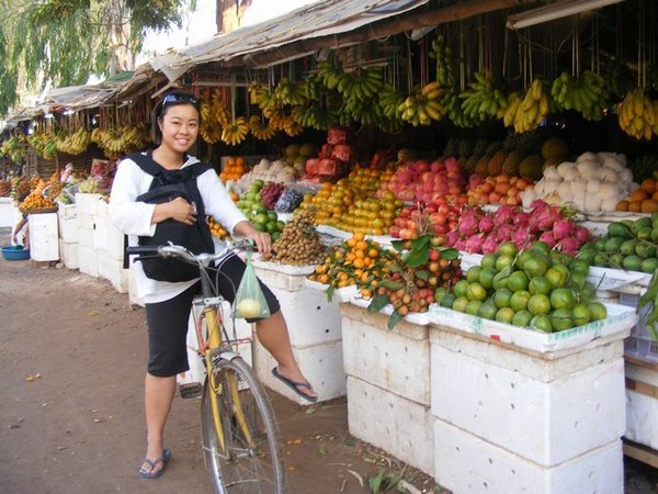 At the fruit markets in Siem Reap