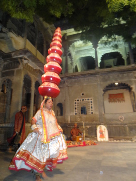 Traditional Rajasthani dancing in Udaipur