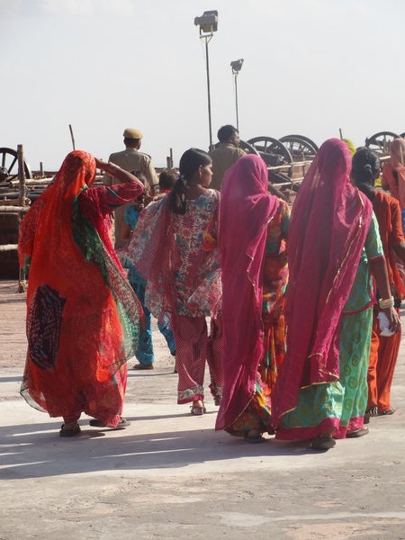 Colourful saris