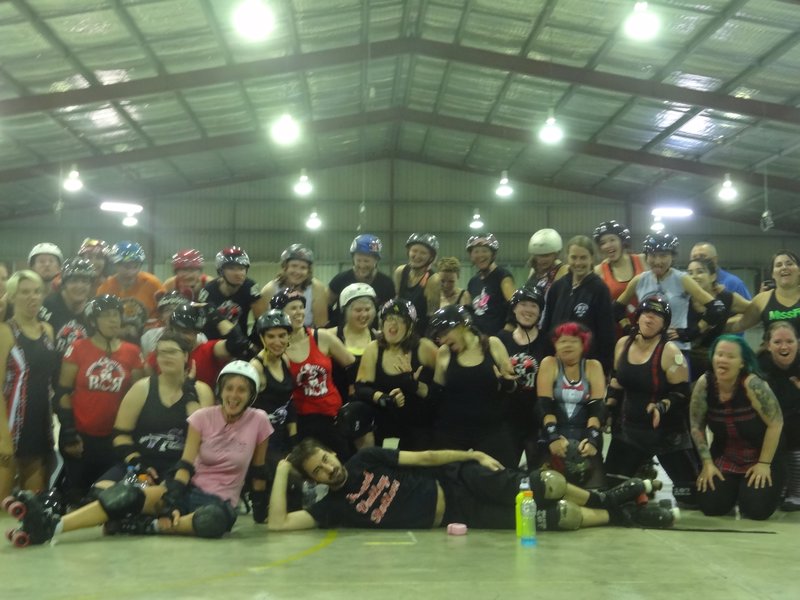 With Brisbane City Rollers