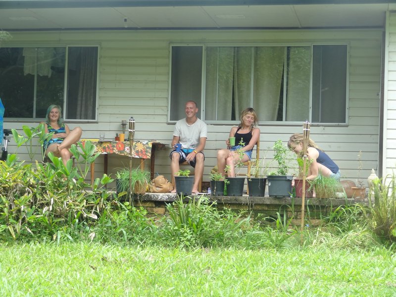 Chilling out at Wendy's house in Coffs Harbour