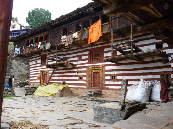 Old Manali, vieilles maisons en bois