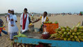 Chennai - mais grille sur la plage