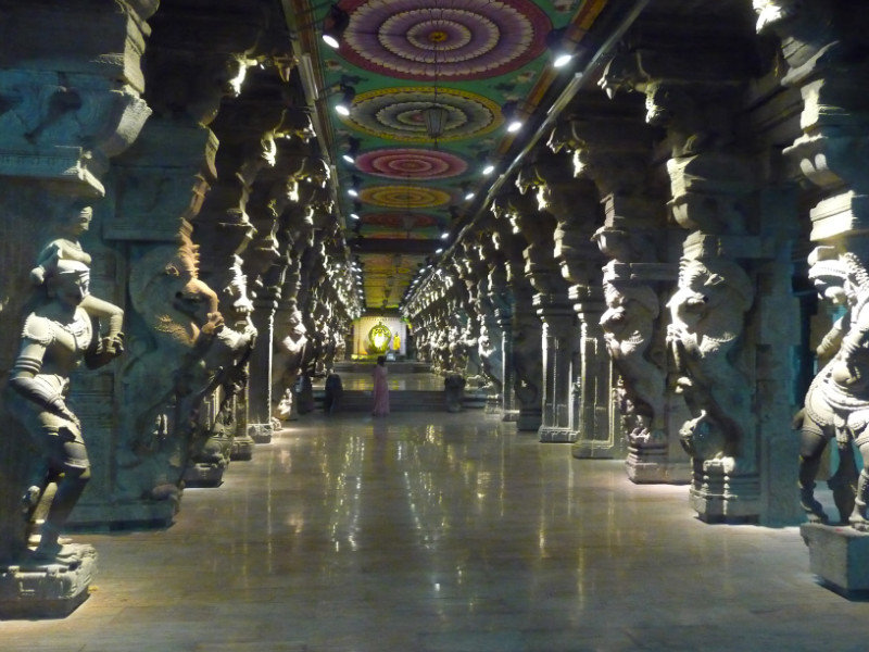 Madurai - temple, salle de 1000 colonnes
