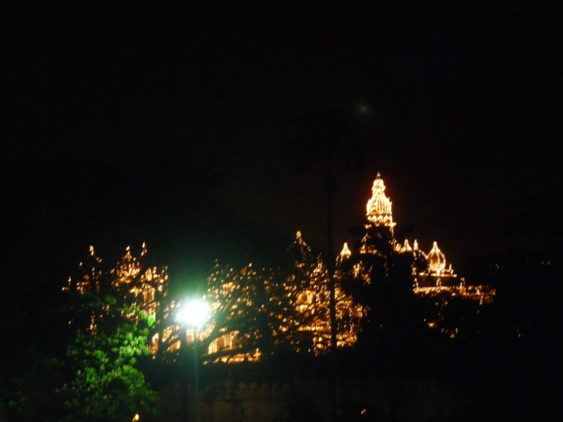 Mysore - palais du maharaja la nuit