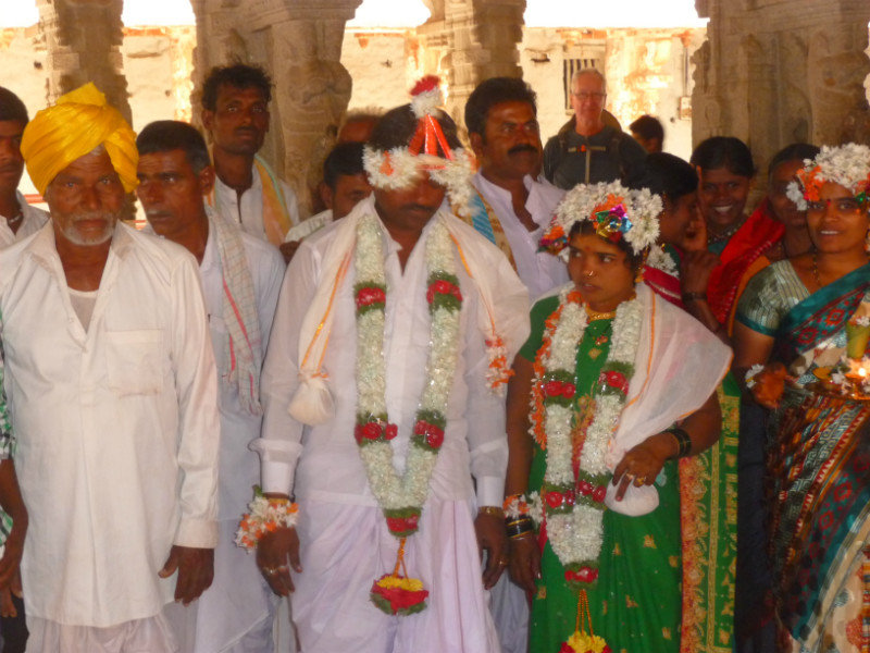 Hampi - Marriage au temple Khrishna 