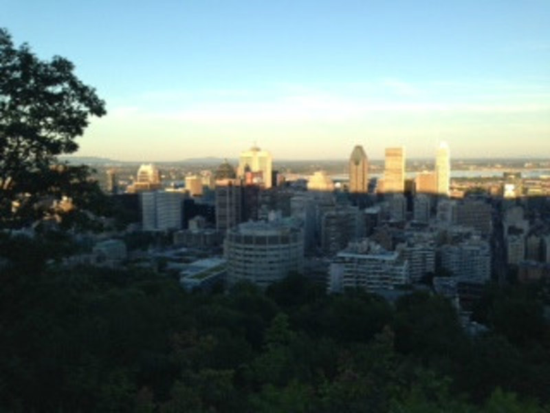 Cityscape of Montreal from Mont Royal
