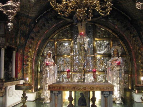 Inside the Holy Sepulchre Church