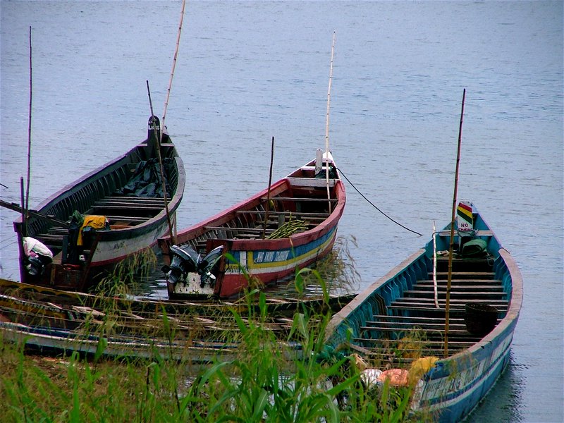 Boats on the Shore at Kpandu
