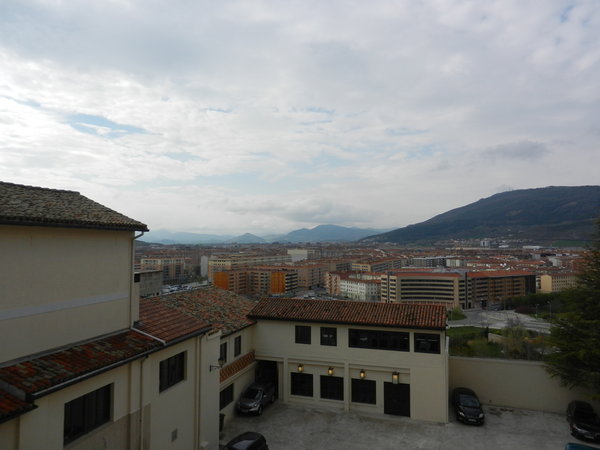 Pamplona hotel view