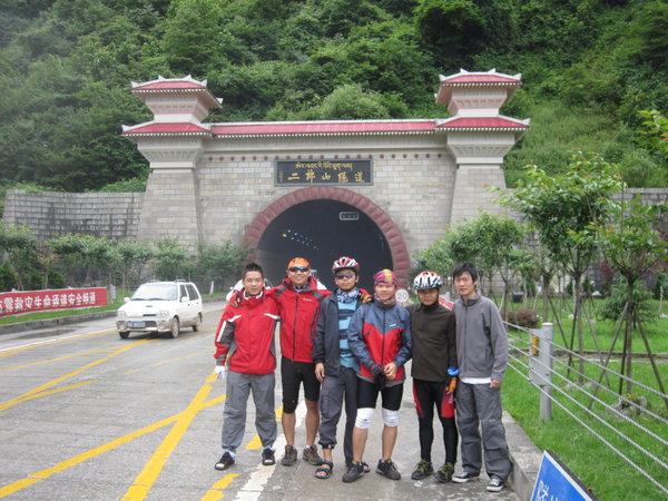 Our team bicycling to Lahsa from Sichuan