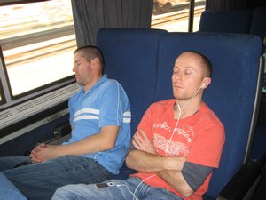Nap time on the train
