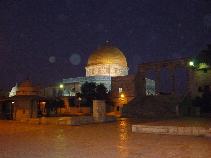 Jerusalem Mosque at Sunset