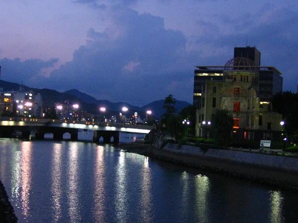 Bridge and A-bomb Dome in Hiroshima