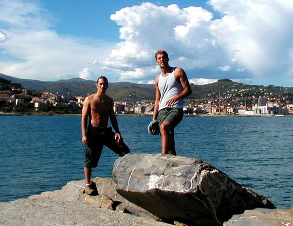Chris and I at Imperia's Harbour
