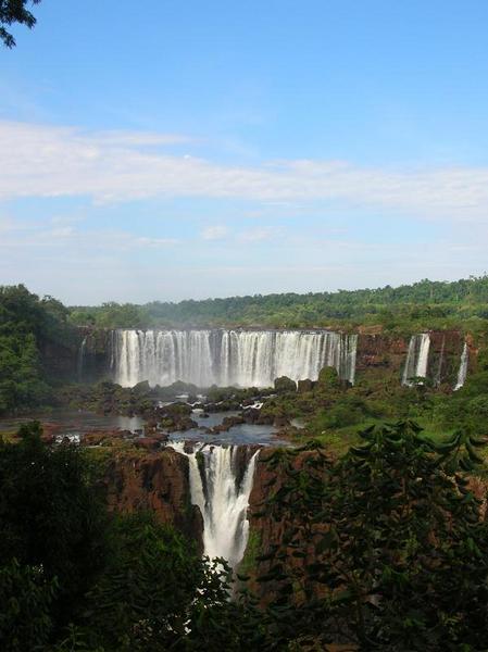View to some falls from the Brazilian side