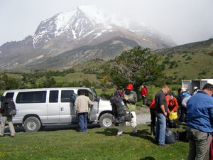 Minibus to mountain base