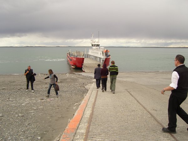 Ferry over Magellan Strait