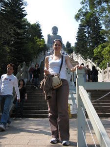 Clare at the Buddha's Steps