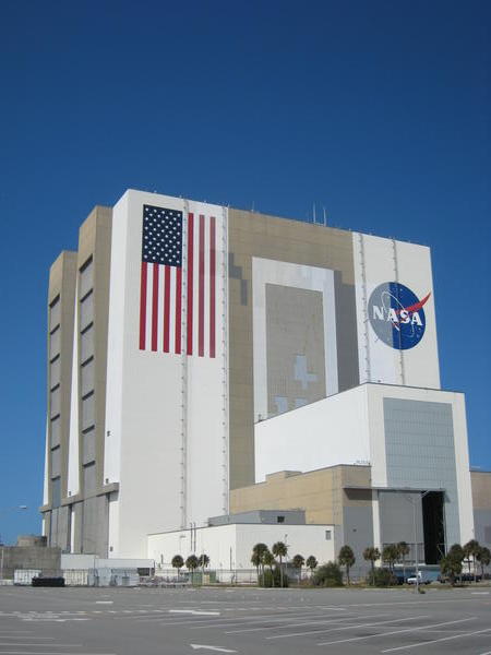 The VAB - Atlantis is inside and they wouldn't let us see it!