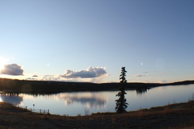 Tolsona Lake at dusk