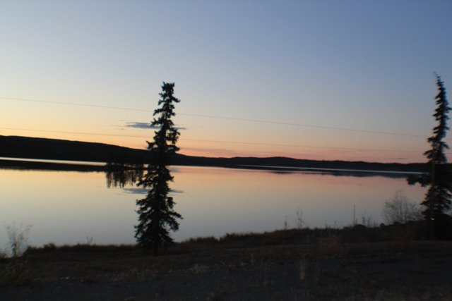 Tolsona Lake at sunset 2