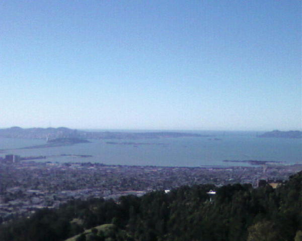 Berkely and that other town, and SF somewhere in the backround