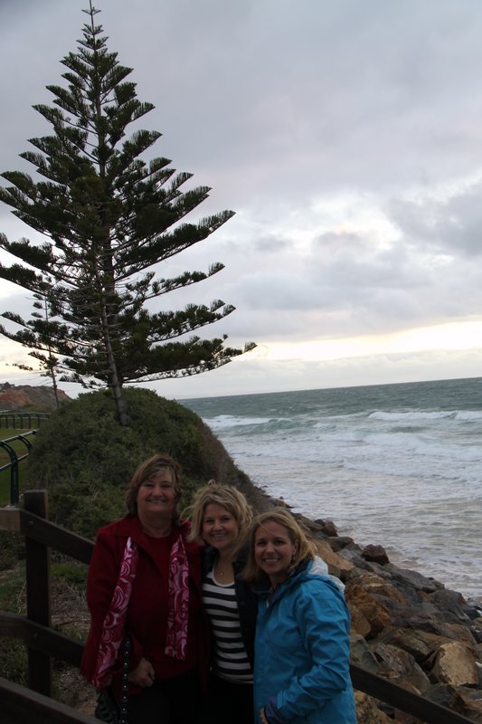 Adelaide ocean views with Kat's mom