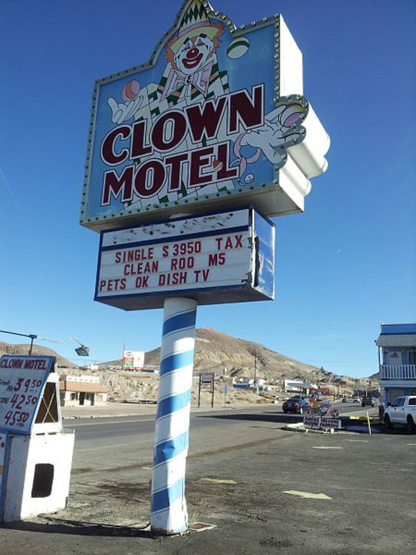 This very freaky hotel is just outside of the cemetery