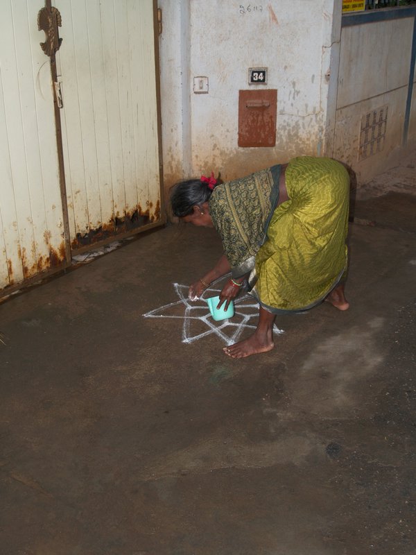 Rangoli Craftswoman