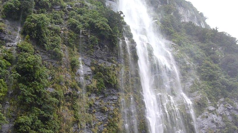 Waterfall at Doubtful Sound