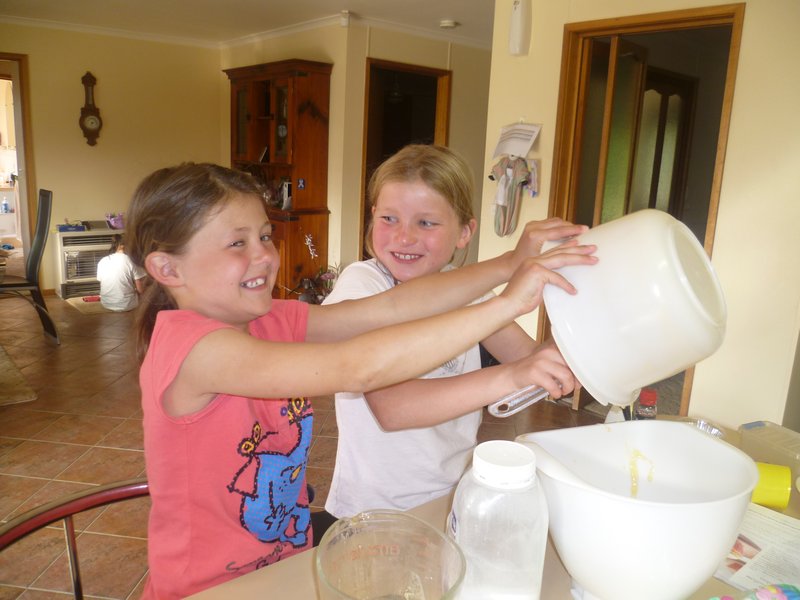 Emily and Freya Baking