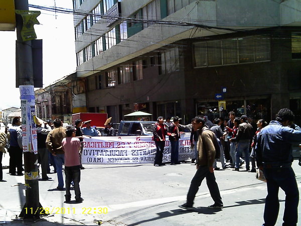 One of the 27 strikes that happens in La Paz every day